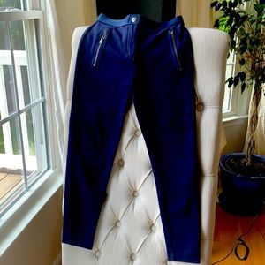 Crewcuts girls navy ponte pants size 8